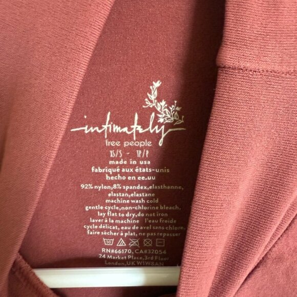 Women's Long Sleeve Mock Neck Top - Mauve - Picture 4 of 4